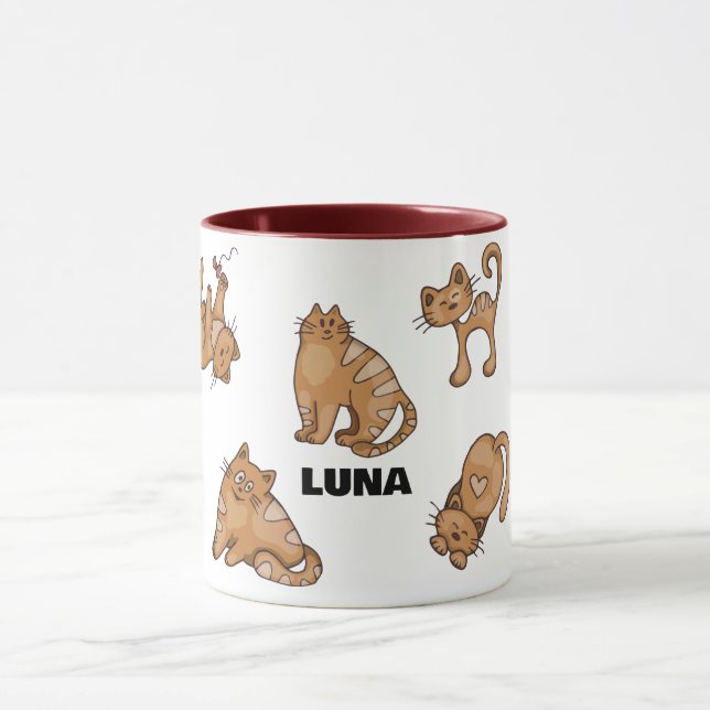 Custom Cat Mug – Personalized Gift for Pet Lovers  (Center)