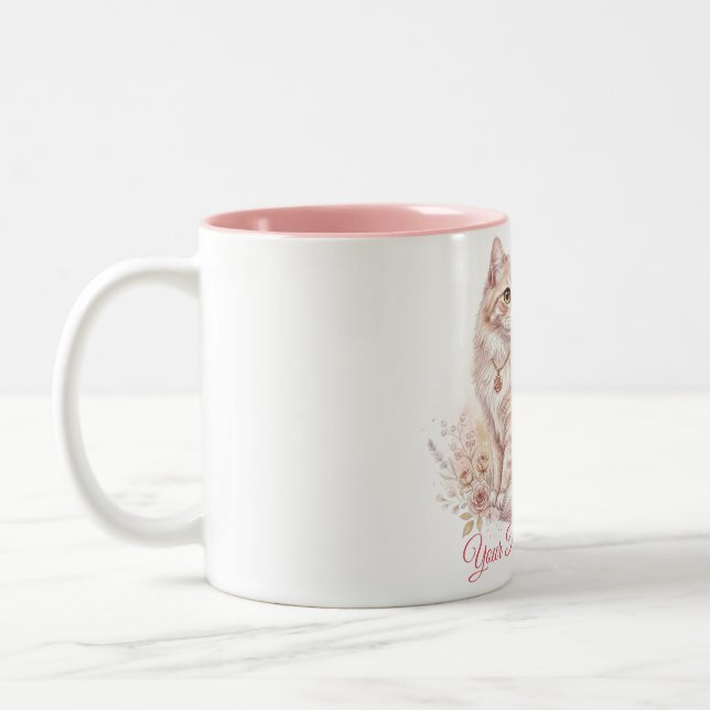 Custom Cat Name Mug  (Left)