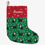 Custom Cat name tuxedo cat stocking