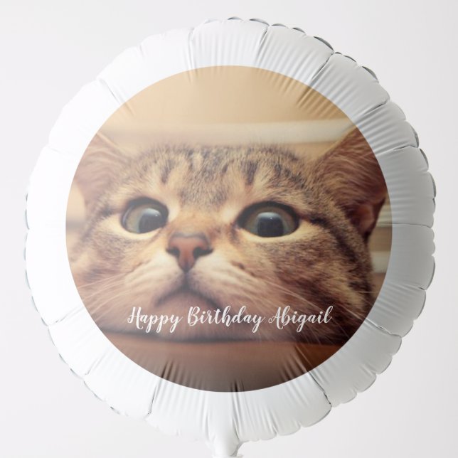 Custom Cat Photo Balloon (Front)
