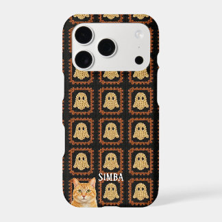 Custom Cat Photo Ghost Halloween Phone Case, iPhone 17 Pro Case