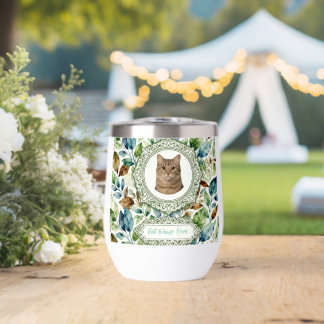 Custom Cat Photo & Name Tumbler