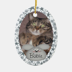 Custom Cat Photo Ornament