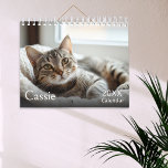 Custom Cat Photos Calendar<br><div class="desc">Celebrate your feline friend all year long with this custom cat photo calendar. This beautiful, personalized calendar is the perfect way to showcase your beloved cat and cherish your favorite memories together. With a clean, minimalist design, the focus is squarely on your cherished pet photos, making it a stylish addition...</div>
