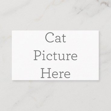 Custom Cat Picture Business Card