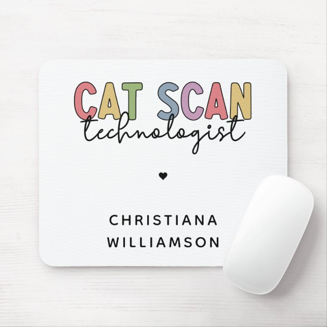 Custom CAT Scan Technologist CT Tech Gifts Mouse Pad (With Mouse)