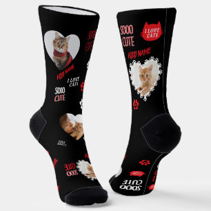 Custom Cat Socks Photo for Pet Lovers