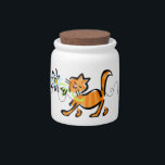 Custom Cat Treat Jar<br><div class="desc">Add your kitty's name to this cute treat jar! Keep your pets treat fresh in this cute treat jar! Great for those small treats! Gifts for pet lovers and their pet!</div>