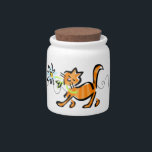 Custom Cat Treat Jar<br><div class="desc">Add your kitty's name to this cute treat jar! Keep your pets treat fresh in this cute treat jar! Great for those small treats! Gifts for pet lovers and their pet!</div>