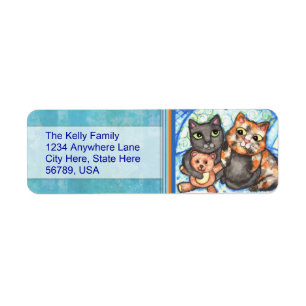 Custom Cats Return Address Labels