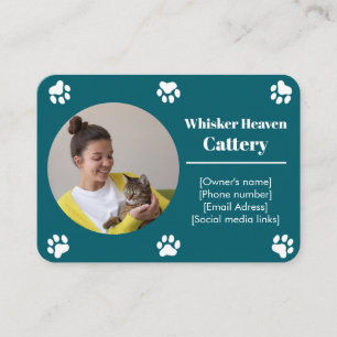 Custom Cattery Business Card