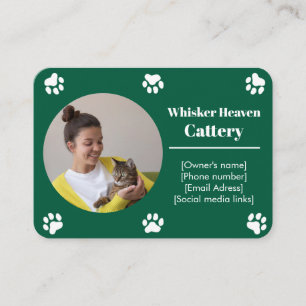 Custom Cattery Business Card