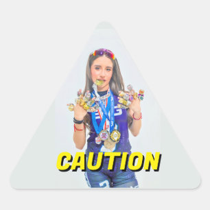 CUSTOM CAUTION STICKER