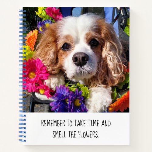 Custom Cavalier Dog Notebook and Paper 
