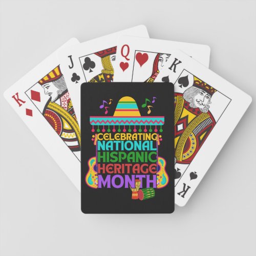 Custom CELEBRATING HISPANIC HERITAGE MONTH Playing Cards