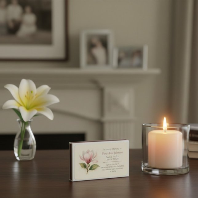 Custom Celebration of Life Memorial Matchboxes (Creator Uploaded)