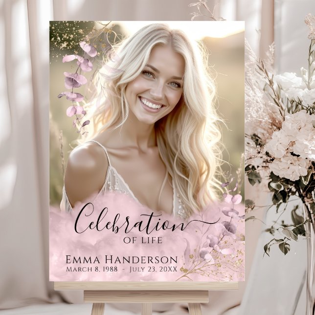 Custom Celebration of life - Photo Funeral sign (Creator Uploaded)