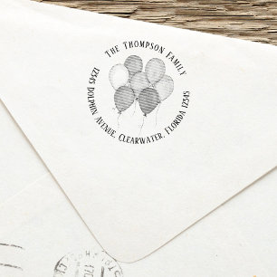 Custom Celebration Return Address  Self-inking Stamp