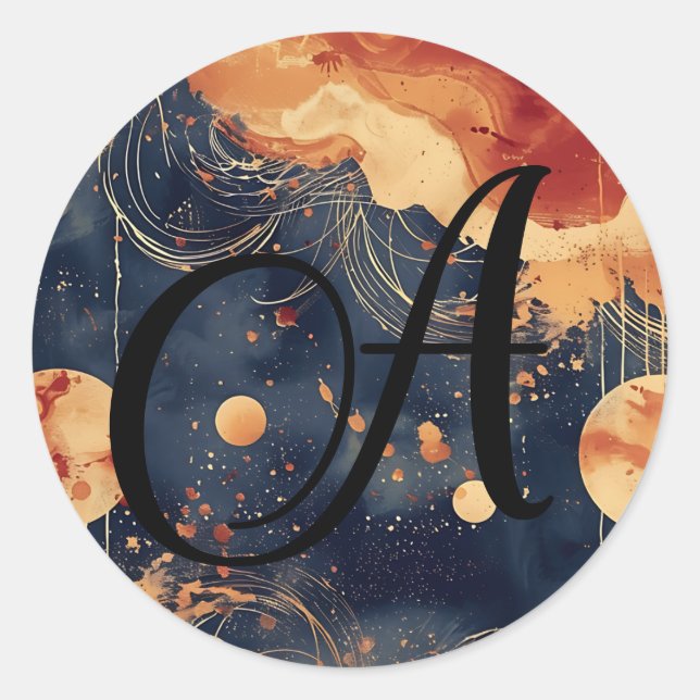 Custom Celestial Envelope Seals (Front)