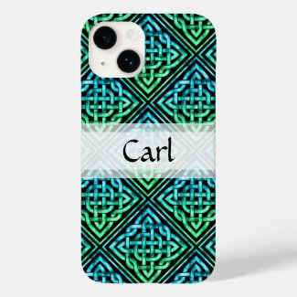 Custom Celtic Knot - Blue Green Black