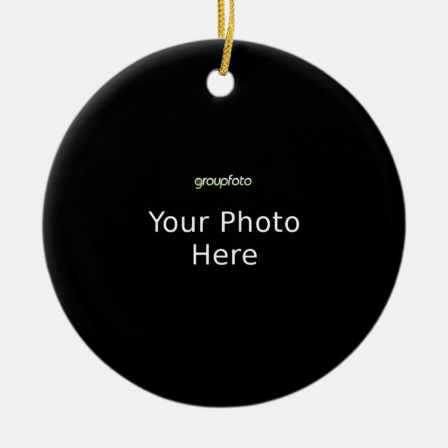 Custom Ceramic Ornament (Front)