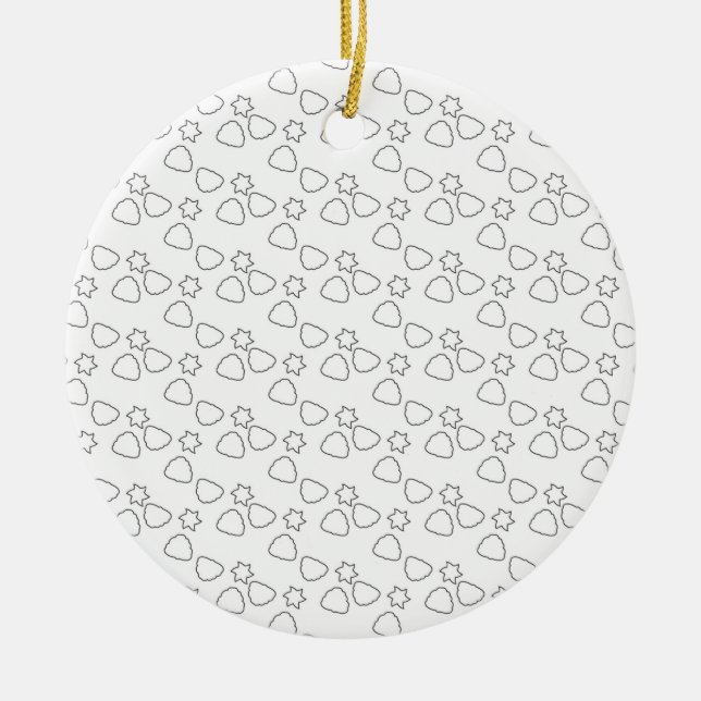 Custom Ceramic Ornaments – Round & Photo Options (Front)