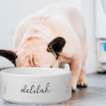 Custom Ceramic Pet Bowl - Colorful French Bulldogs<br><div class="desc">Medium or large, this ceramic pet bowl can be used for food, or water. This product is boho, modern minimal all in one, perfect to fit in with any home decor more importantly, perfect for any of you Frenchie lovers! All text is customizable to match your fur child ↣ just...</div>