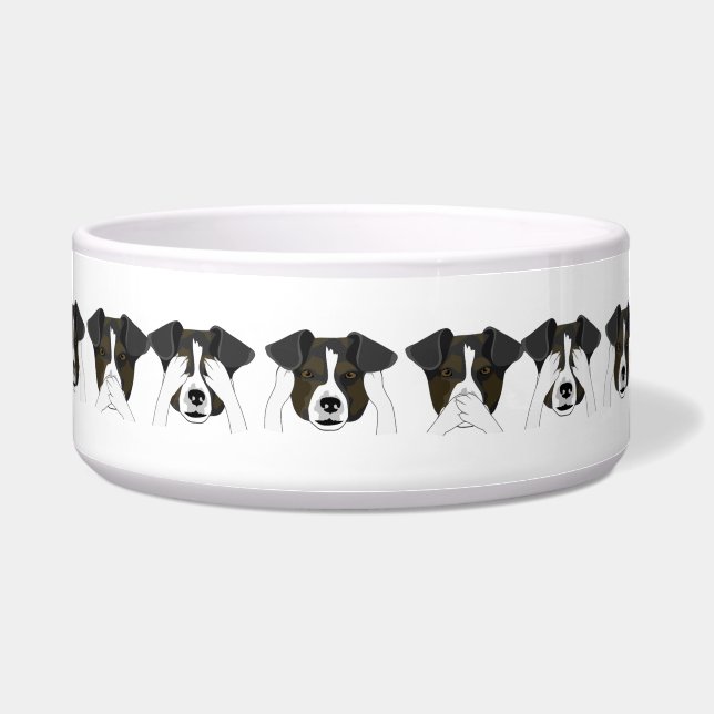 Custom Ceramic Pet Dog Bowl (Front)