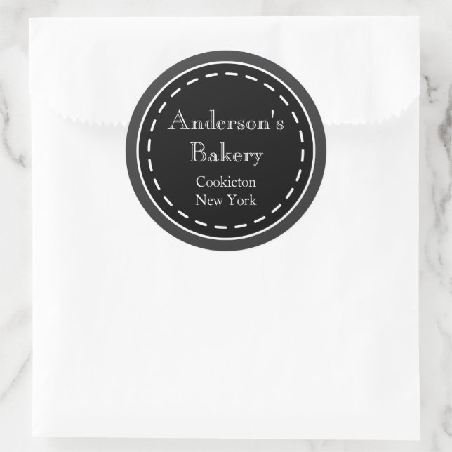 Custom Chalkboard Business Stickers (Bag)