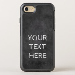 Custom chalkboard print Otterbox iPhone 7 case