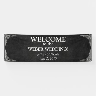 Custom Chalkboard Wedding Banner