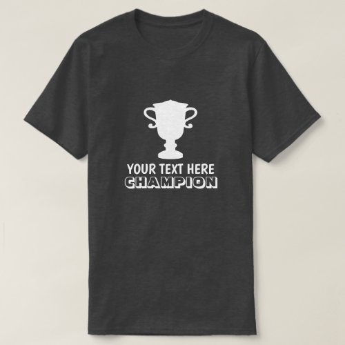 Custom Champion t shirt for first prize winners