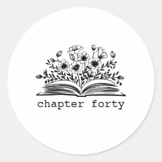 Custom Chapter Birthday Classic Round Sticker