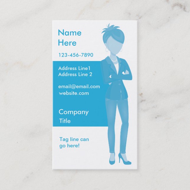Custom Character Business Card (Front)