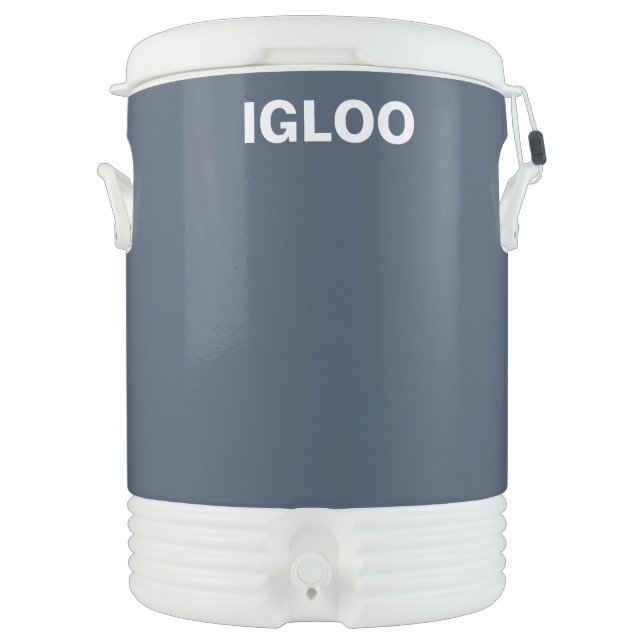 Custom Charcoal Igloo Cooler 10 Gallon with Name (Front)