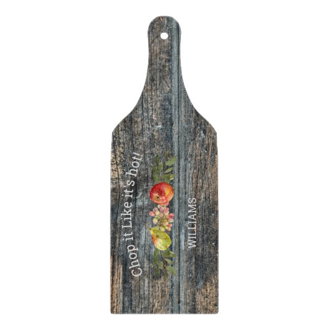 Discover Custom Charcuterie Wood Typography Family Name Cutting Board