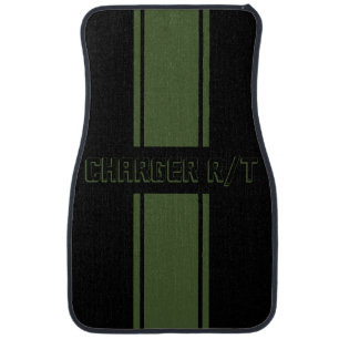 Custom Charger F8 Green Car Floor Mat