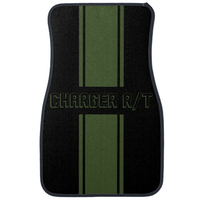 Custom Charger F8 Green Car Floor Mat (Front)