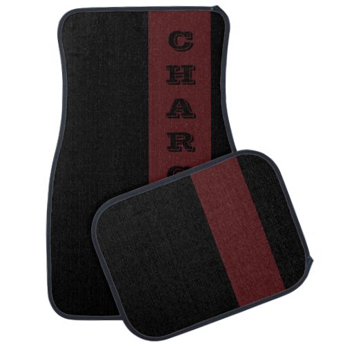 Custom Charger Octane Red Car Floor Mat