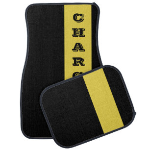 Custom Charger Yellow Jacket Car Floor Mat