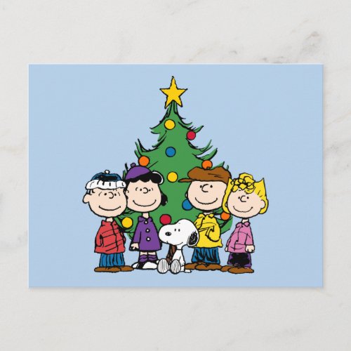 Custom Charlie Brown and Friends Postcard