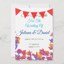 Custom Charming Floral Watercolor Event Invite"