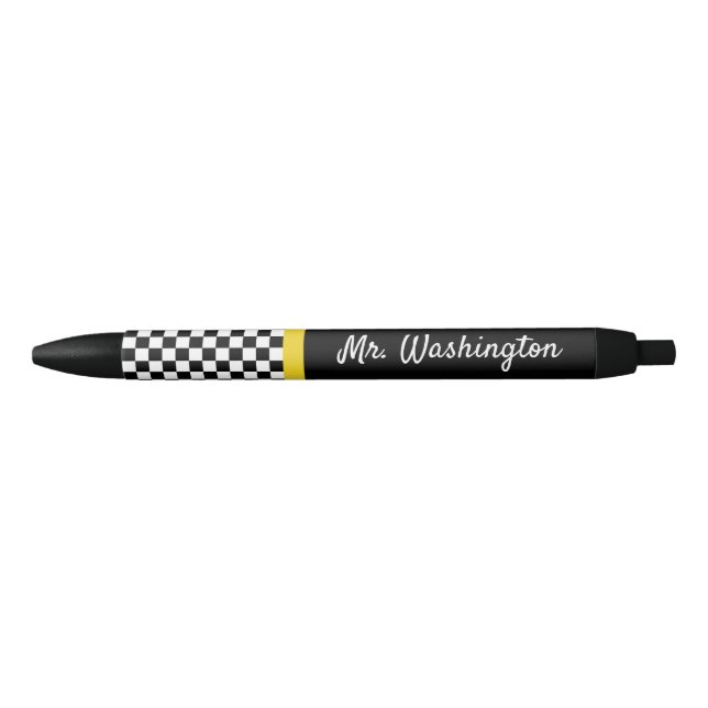 Custom Checkerboard Writing Pen Gift (Front)
