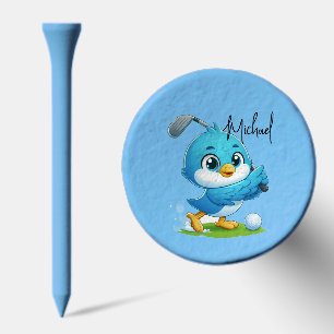 Custom Cheeky Golf Bird Cartoon Golf Tees
