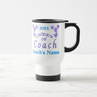 Custom Cheer Coach Gifts Ideas with Coach's NAME Mugs