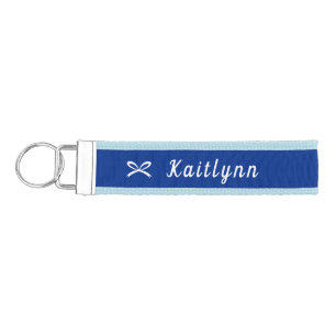 Custom Cheer Pom Ring & Bag Tag Cheerleader Wrist Keychain