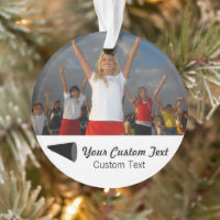 Custom Cheerleading Photo & Name Christmas Tree