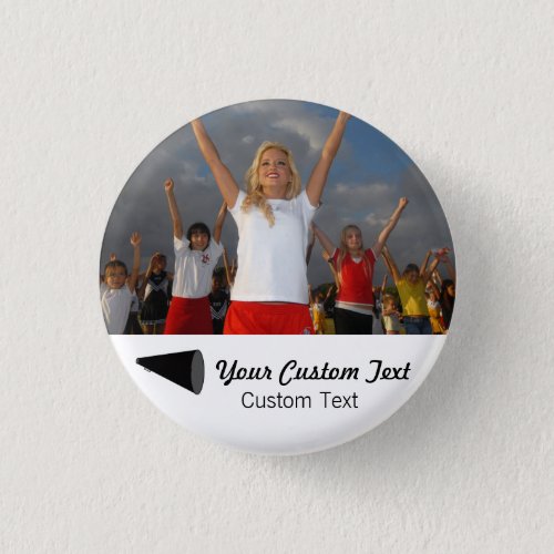 Custom Cheerleading Photo Team Spirit Button