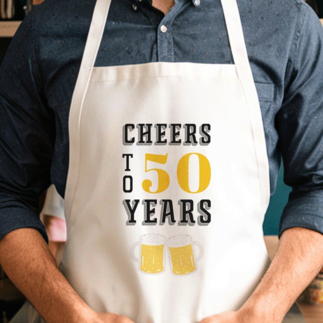 Custom Cheers Milestone Birthday Adult Apron (Creator Uploaded)