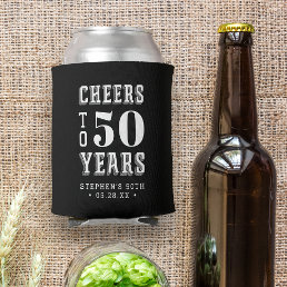 Custom Cheers Milestone Birthday Can Cooler